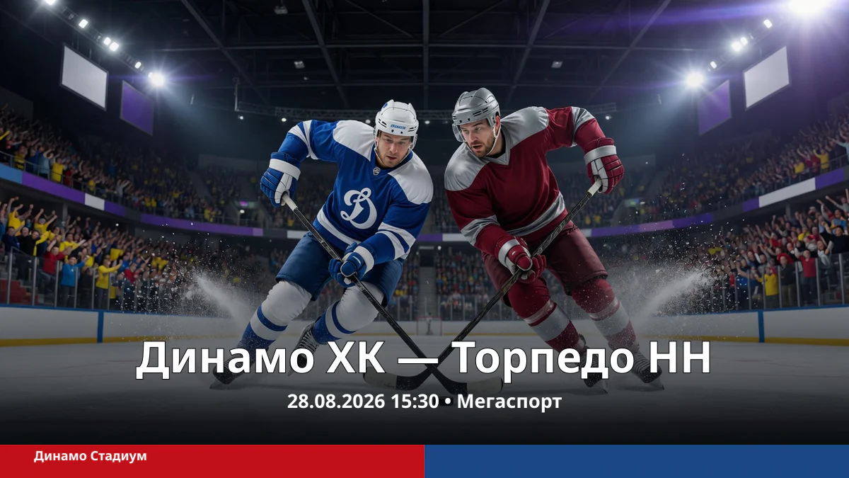 Два вымышленных хоккеиста в динамичном эпизоде на современной ледовой арене