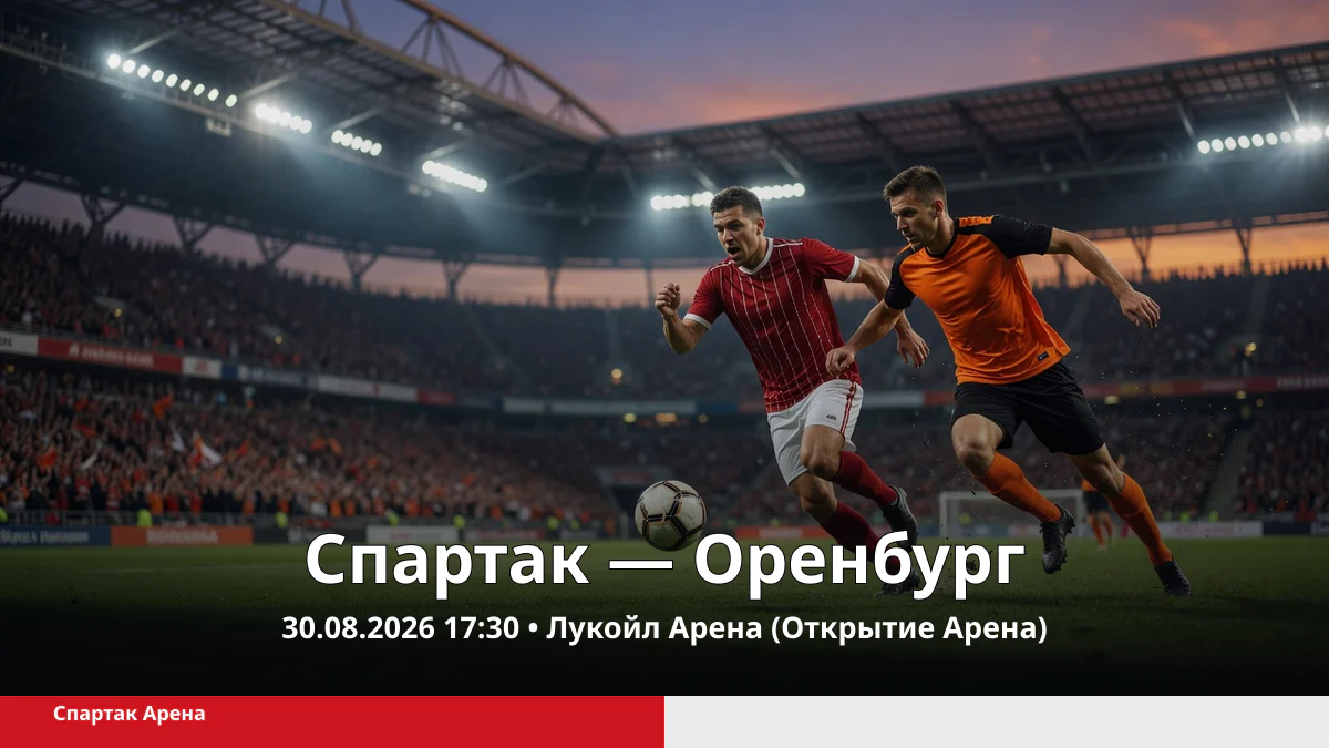 Два футболиста в игровом эпизоде на современной арене без логотипов и надписей